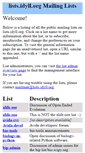 Mobile Screenshot of lists.idyll.org